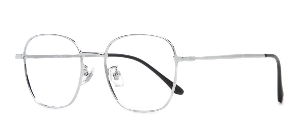 CARETTA Eyeglasses Teenage Man,Woman,Unisex Rectangular Full-Rimmed Metal Unfiltered CRTTA 7576-C6